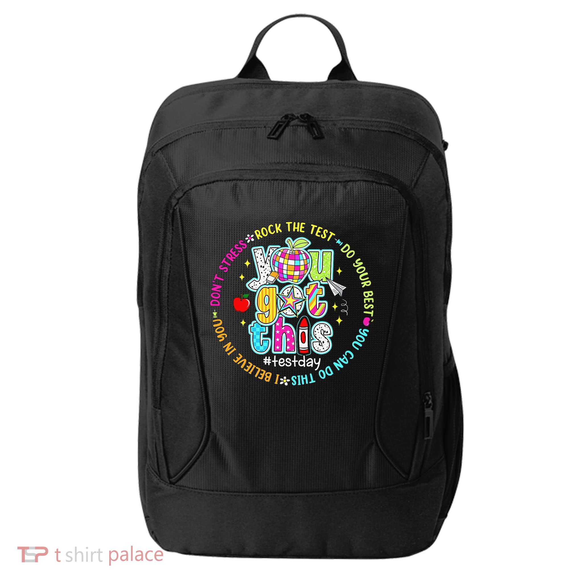Test Day Rock The Test Teacher Testing Day You Got This City Backpack