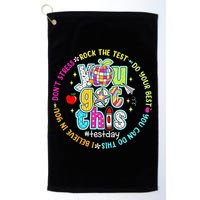Test Day Rock The Test Teacher Testing Day You Got This Golf Towel