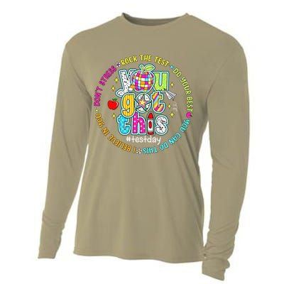 Test Day Rock The Test Teacher Testing Day You Got This Cooling Performance Long Sleeve Crew