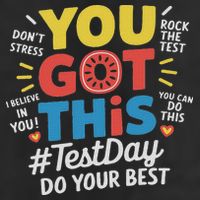 Test Day Rock The Test You Got This Teacher Test Testing Day 7 Panel Mesh Trucker Snapback Hat