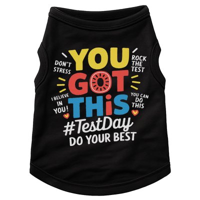 Test Day Rock The Test You Got This Teacher Test Testing Day Doggie Tank