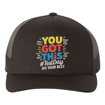 Test Day Rock The Test You Got This Teacher Test Testing Day Yupoong Adult 5-Panel Trucker Hat