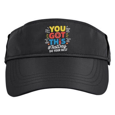 Test Day Rock The Test You Got This Teacher Test Testing Day Adult Drive Performance Visor