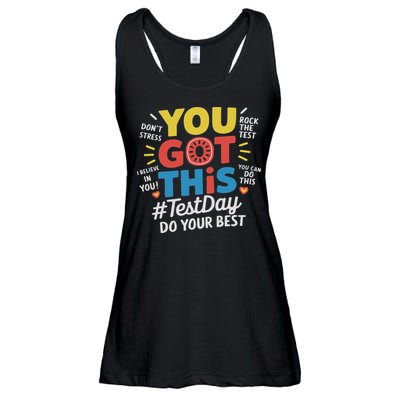 Test Day Rock The Test You Got This Teacher Test Testing Day Ladies Essential Flowy Tank