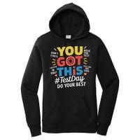 Test Day Rock The Test You Got This Teacher Test Testing Day Women's Pullover Hoodie