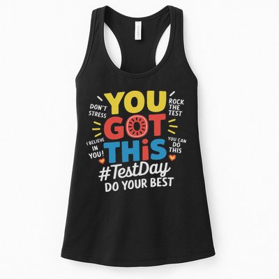 Test Day Rock The Test You Got This Teacher Test Testing Day Womens Tank Top