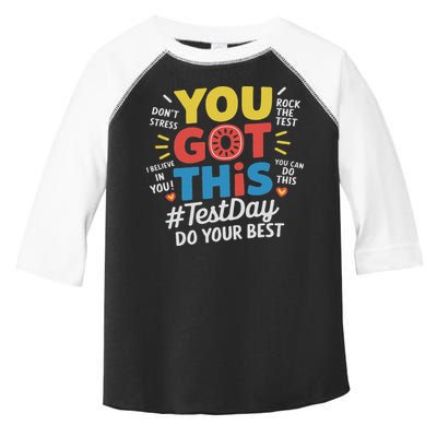 Test Day Rock The Test You Got This Teacher Test Testing Day Toddler Fine Jersey T-Shirt