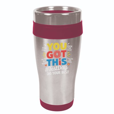 Test Day Rock The Test You Got This Teacher Test Testing Day 16oz Travel Tumbler