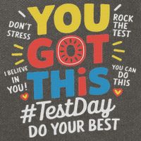 Test Day Rock The Test You Got This Teacher Test Testing Day Cotton Canvas Backpack