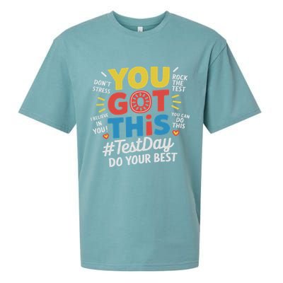 Test Day Rock The Test You Got This Teacher Test Testing Day Sueded Cloud Jersey T-Shirt