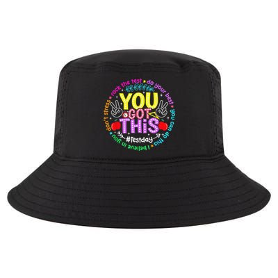 Test Day Rock The Test Teacher Testing Day You Got This Cool Comfort Performance Bucket Hat