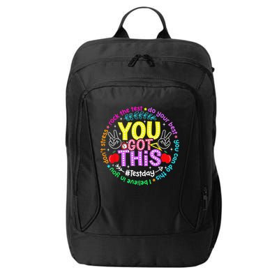 Test Day Rock The Test Teacher Testing Day You Got This City Backpack