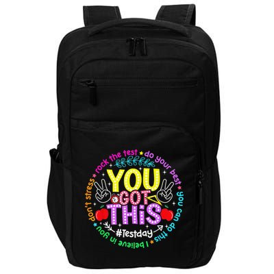 Test Day Rock The Test Teacher Testing Day You Got This Impact Tech Backpack