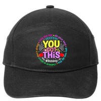 Test Day Rock The Test Teacher Testing Day You Got This 7-Panel Snapback Hat