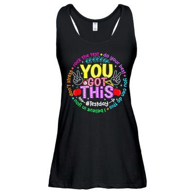 Test Day Rock The Test Teacher Testing Day You Got This Ladies Essential Flowy Tank