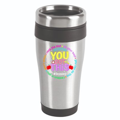 Test Day Rock The Test Teacher Testing Day You Got This 16oz Travel Tumbler
