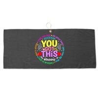 Test Day Rock The Test Teacher Testing Day You Got This Large Microfiber Waffle Golf Towel