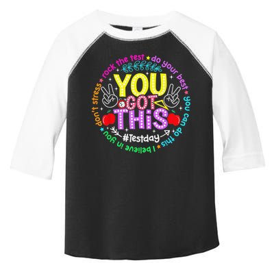 Test Day Rock The Test Teacher Testing Day You Got This Toddler Fine Jersey T-Shirt