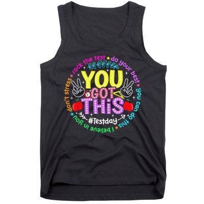 Test Day Rock The Test Teacher Testing Day You Got This Tank Top