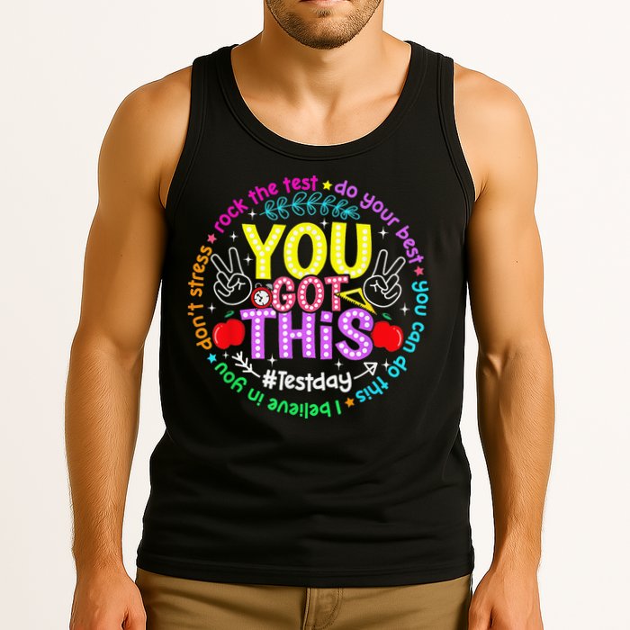 Test Day Rock The Test Teacher Testing Day You Got This Tank Top