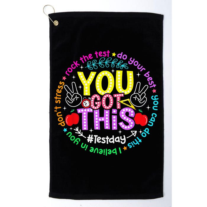 Test Day Rock The Test Teacher Testing Day You Got This Golf Towel