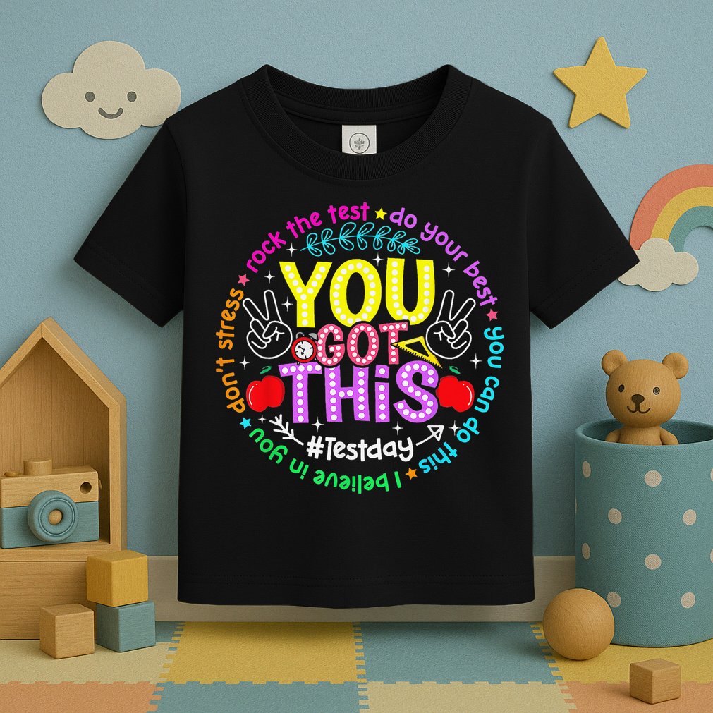 Test Day Rock The Test Teacher Testing Day You Got This Toddler T-Shirt