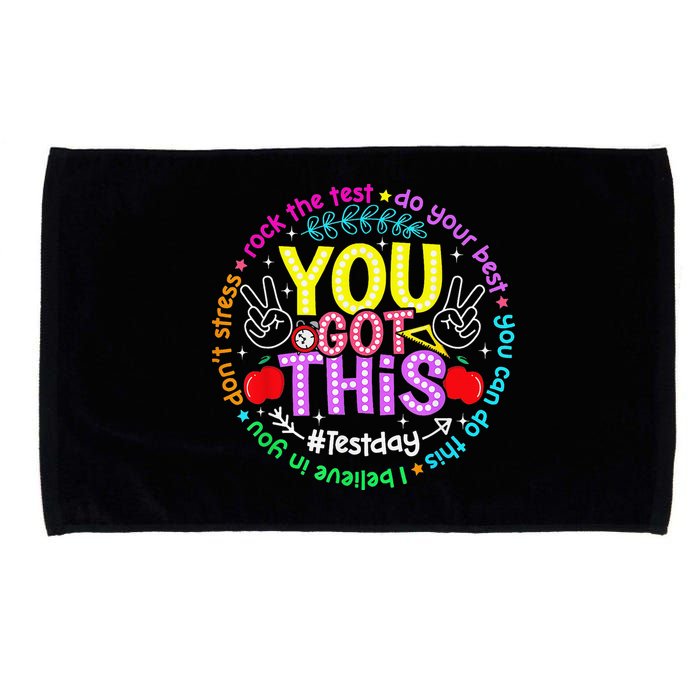 Test Day Rock The Test Teacher Testing Day You Got This Microfiber Hand Towel