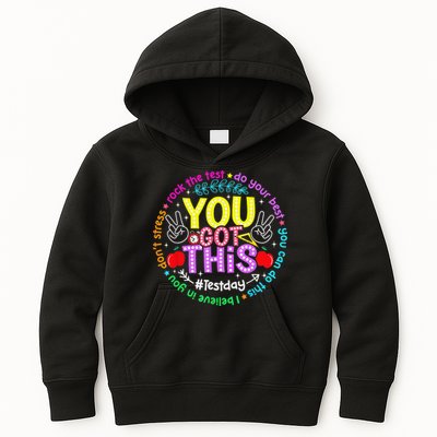Test Day Rock The Test Teacher Testing Day You Got This Kids Hoodie