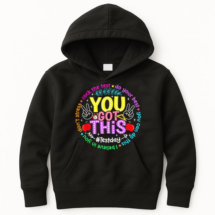 Test Day Rock The Test Teacher Testing Day You Got This Kids Hoodie