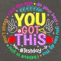 Test Day Rock The Test Teacher Testing Day You Got This Cotton Canvas Backpack