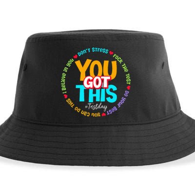 Test Day Rock The Test Teacher Testing Day You Got This Sustainable Bucket Hat