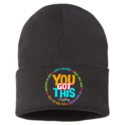 Test Day Rock The Test Teacher Testing Day You Got This Sustainable Knit Beanie