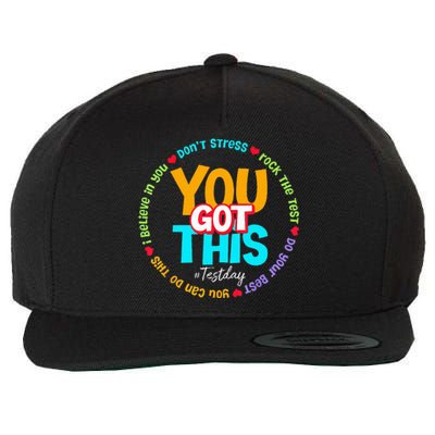 Test Day Rock The Test Teacher Testing Day You Got This Wool Snapback Cap