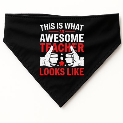 Test Day Rock The Test Teacher Testing Day Back To School USA-Made Doggie Bandana