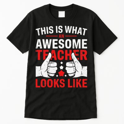 Test Day Rock The Test Teacher Testing Day Back To School Tall T-Shirt