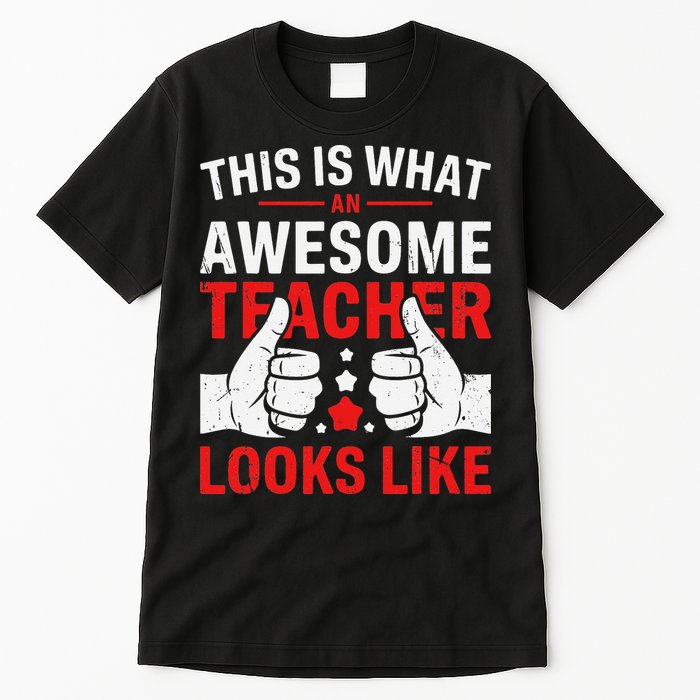 Test Day Rock The Test Teacher Testing Day Back To School Tall T-Shirt
