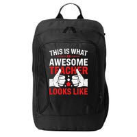 Test Day Rock The Test Teacher Testing Day Back To School City Backpack