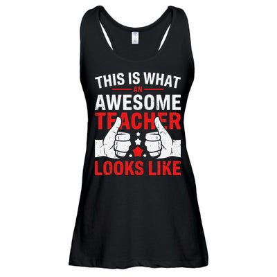 Test Day Rock The Test Teacher Testing Day Back To School Ladies Essential Flowy Tank