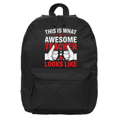 Test Day Rock The Test Teacher Testing Day Back To School 16 in Basic Backpack