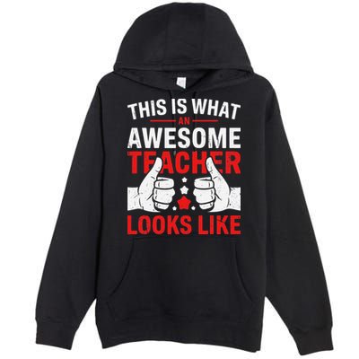 Test Day Rock The Test Teacher Testing Day Back To School Premium Pullover Hoodie