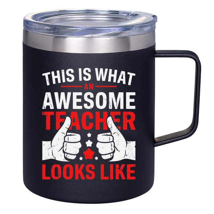 Test Day Rock The Test Teacher Testing Day Back To School 12oz Stainless Steel Coffee Mug