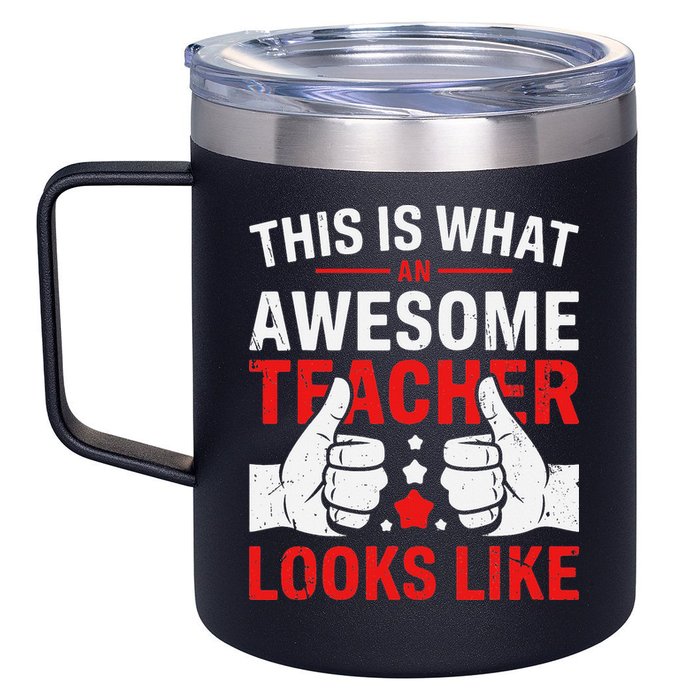 Test Day Rock The Test Teacher Testing Day Back To School 12oz Stainless Steel Coffee Mug