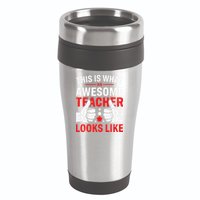 Test Day Rock The Test Teacher Testing Day Back To School 16oz Travel Tumbler