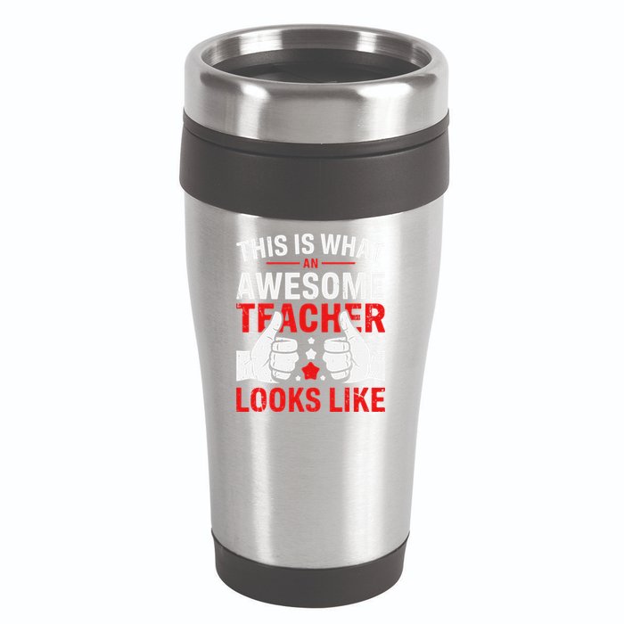 Test Day Rock The Test Teacher Testing Day Back To School 16oz Travel Tumbler