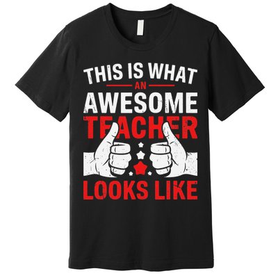 Test Day Rock The Test Teacher Testing Day Back To School Premium T-Shirt