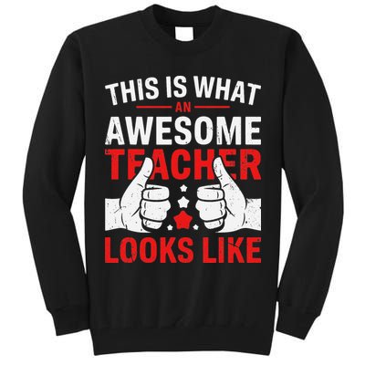Test Day Rock The Test Teacher Testing Day Back To School Tall Sweatshirt