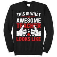 Test Day Rock The Test Teacher Testing Day Back To School Tall Sweatshirt