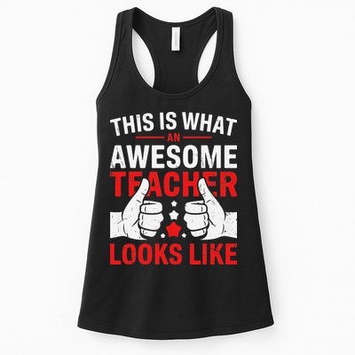 Test Day Rock The Test Teacher Testing Day Back To School Womens Tank Top