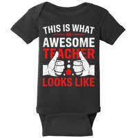Test Day Rock The Test Teacher Testing Day Back To School Baby Bodysuit