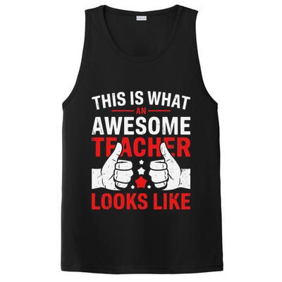 Test Day Rock The Test Teacher Testing Day Back To School PosiCharge Competitor Tank